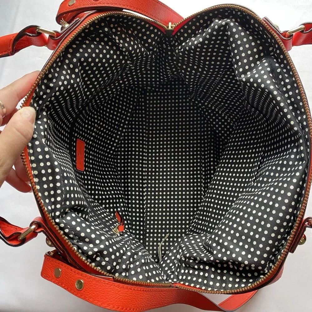 Kate Spade Flame Red Five Points Camille Large Crossbody/ Shoulder Bag